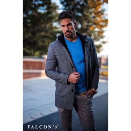 FALCON'S Cooper kabát 6134 (szürke melírozott)